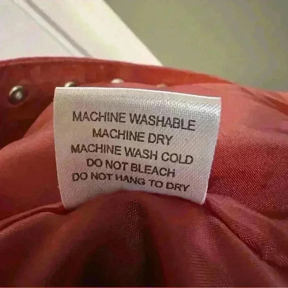 Christopher & Banks Suede Leather Salmon Pink Snap up Jacket Size Small - Picture 6 of 7